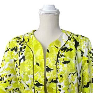 Lavender + Honey Green & Black Blazer Large